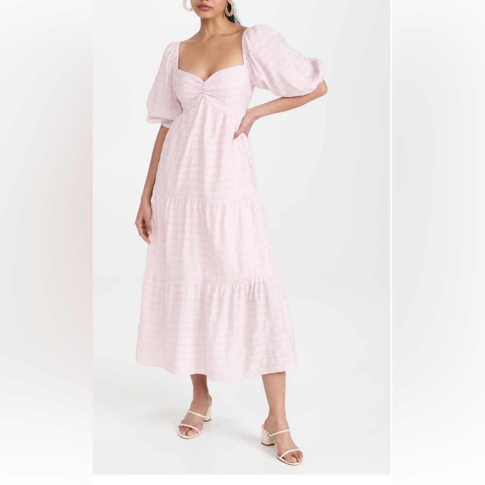 Medium MINKPINK midi pink and white dress